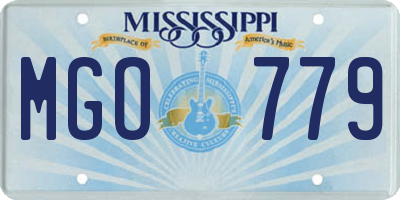 MS license plate MGO779