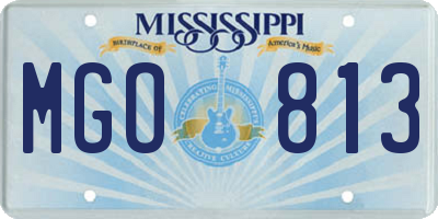 MS license plate MGO813
