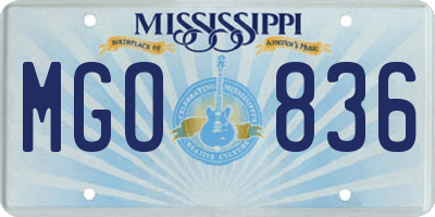MS license plate MGO836