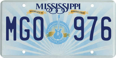 MS license plate MGO976