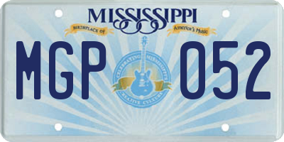 MS license plate MGP052