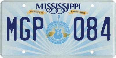 MS license plate MGP084