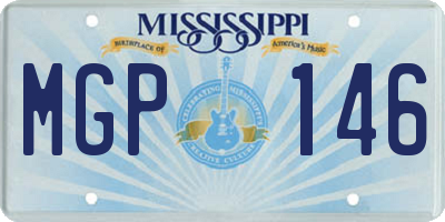 MS license plate MGP146