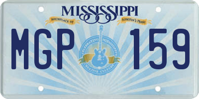 MS license plate MGP159