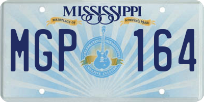 MS license plate MGP164