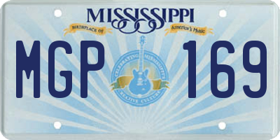 MS license plate MGP169