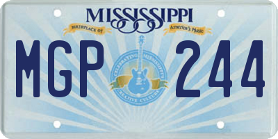 MS license plate MGP244