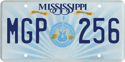 MS license plate MGP256