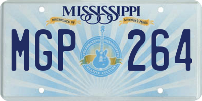 MS license plate MGP264