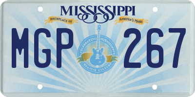 MS license plate MGP267