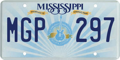 MS license plate MGP297