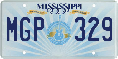 MS license plate MGP329