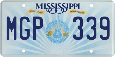 MS license plate MGP339