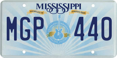 MS license plate MGP440