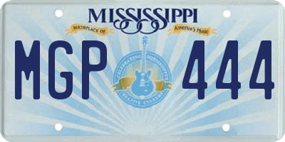 MS license plate MGP444