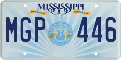 MS license plate MGP446