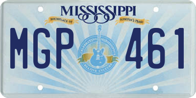 MS license plate MGP461
