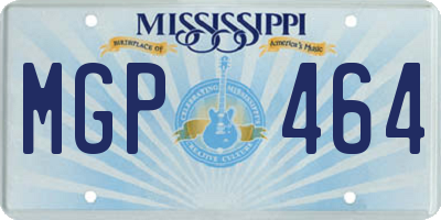 MS license plate MGP464