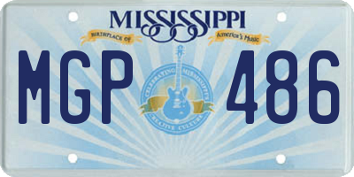MS license plate MGP486