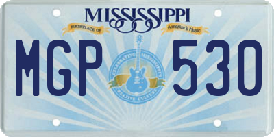 MS license plate MGP530
