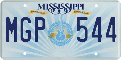 MS license plate MGP544