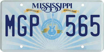 MS license plate MGP565