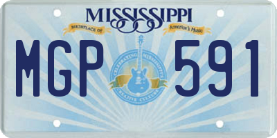 MS license plate MGP591