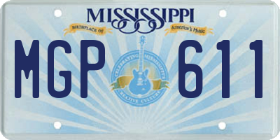 MS license plate MGP611