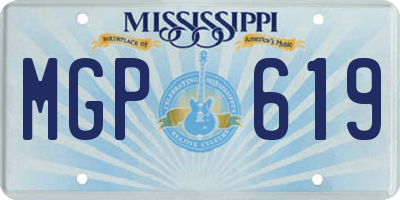 MS license plate MGP619