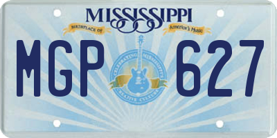 MS license plate MGP627