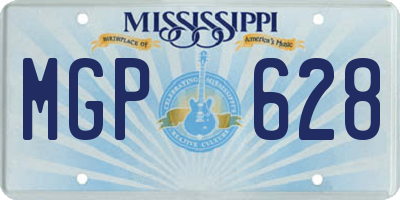 MS license plate MGP628