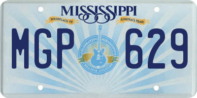 MS license plate MGP629