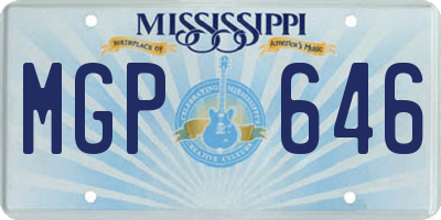 MS license plate MGP646