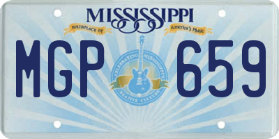MS license plate MGP659