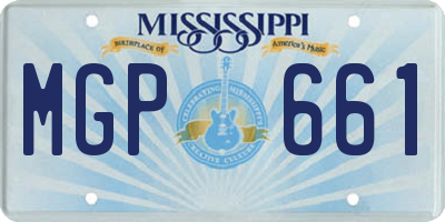 MS license plate MGP661