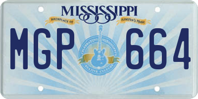 MS license plate MGP664