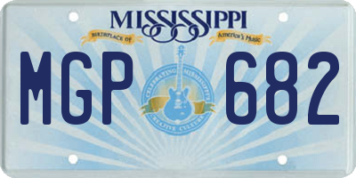 MS license plate MGP682