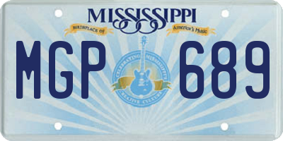 MS license plate MGP689