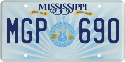 MS license plate MGP690