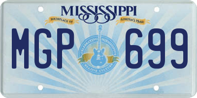 MS license plate MGP699