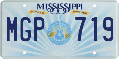 MS license plate MGP719