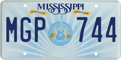 MS license plate MGP744