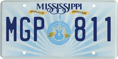 MS license plate MGP811