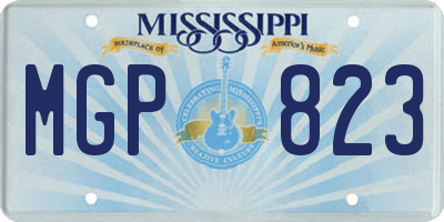MS license plate MGP823