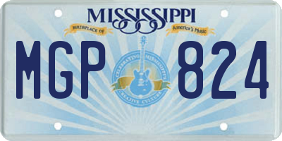 MS license plate MGP824