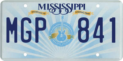 MS license plate MGP841