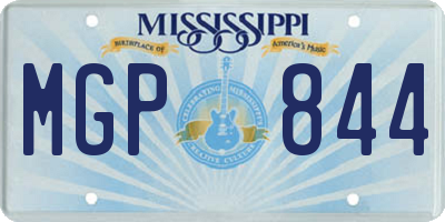 MS license plate MGP844