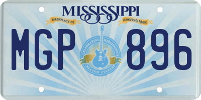 MS license plate MGP896