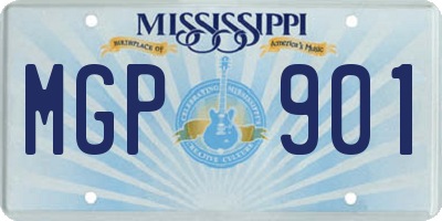MS license plate MGP901
