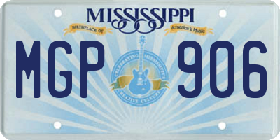 MS license plate MGP906